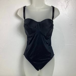 Cacique Body suit Bodyshaper with removable straps shapewear SZ 38D EUC